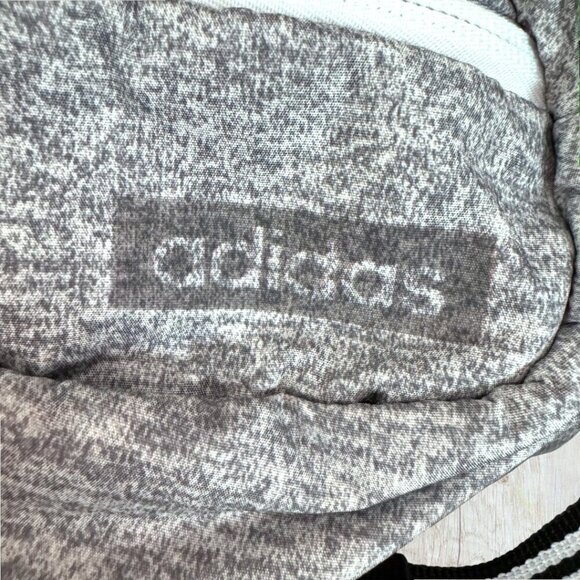 ADIDAS Original Heather Gray Fanny Pack Belt Waist Bag Logo Adjustable Strap Zip - Picture 4 of 4